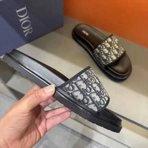 Replica Christian Dior Slippers For Men #1443148 $52.00 USD for Wholesale