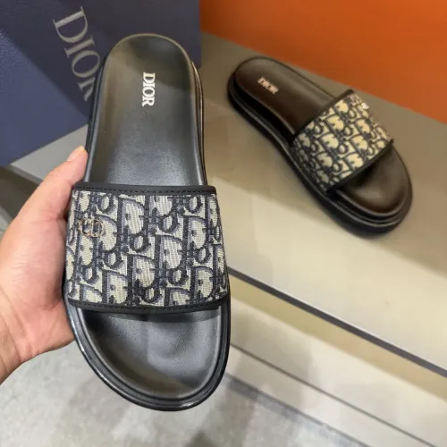 Replica Christian Dior Slippers For Men #1443148 $52.00 USD for Wholesale