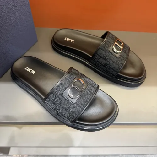 Replica Christian Dior Slippers For Men #1443153 $52.00 USD for Wholesale