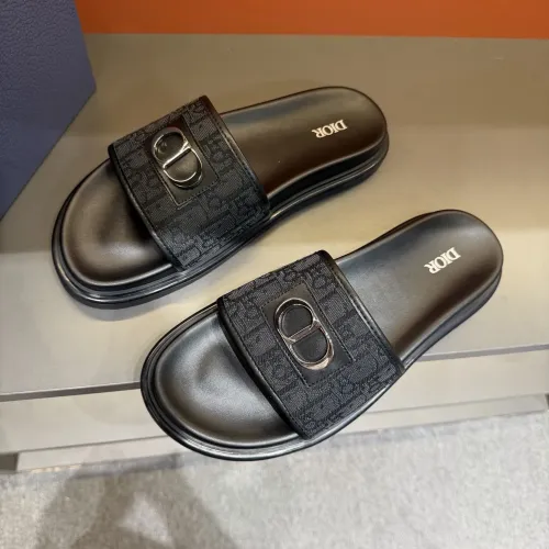 Replica Christian Dior Slippers For Men #1443153 $52.00 USD for Wholesale