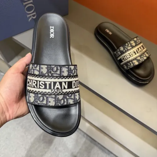 Replica Christian Dior Slippers For Men #1443154 $52.00 USD for Wholesale
