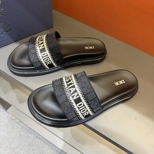 Wholesale Christian Dior Slippers For Men #1443156 $52.00 USD, Wholesale Quality Replica Christian Dior Slippers