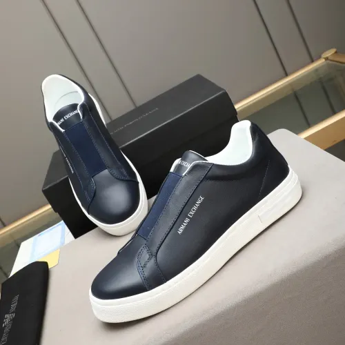 Wholesale Armani Casual Shoes For Men #1443210 $85.00 USD, Wholesale Quality Replica Armani Casual Shoes