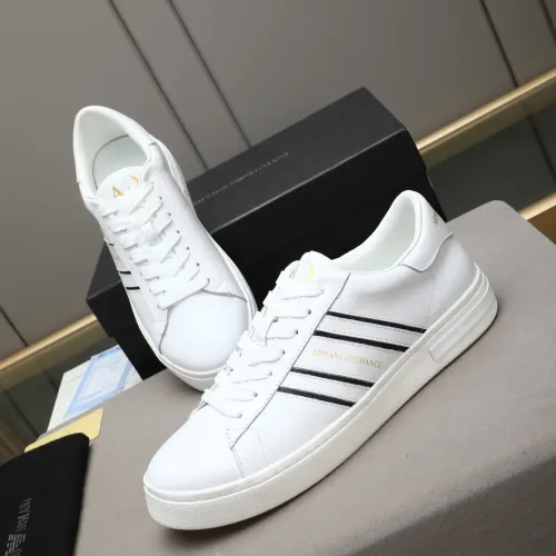 Wholesale Armani Casual Shoes For Men #1443213 $85.00 USD, Wholesale Quality Replica Armani Casual Shoes