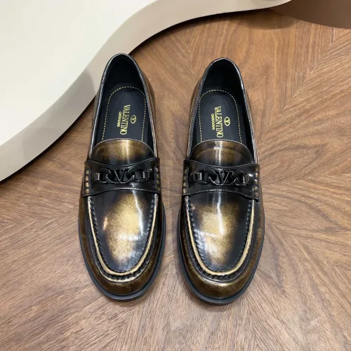 Replica Valentino Leather Shoes For Men #1443239 $132.00 USD for Wholesale