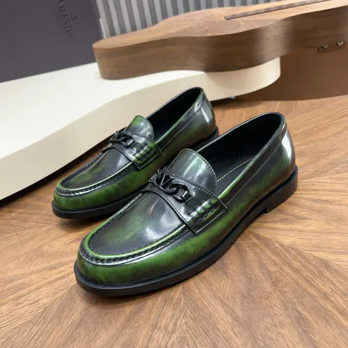 Wholesale Valentino Leather Shoes For Men #1443240 $132.00 USD, Wholesale Quality Replica Valentino Leather Shoes