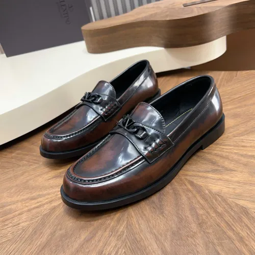 Wholesale Valentino Leather Shoes For Men #1443242 $132.00 USD, Wholesale Quality Replica Valentino Leather Shoes