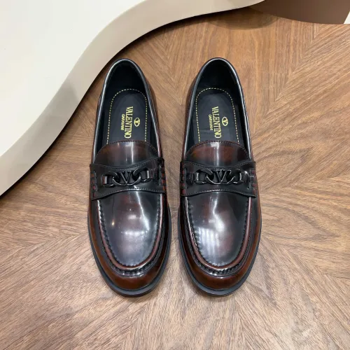 Replica Valentino Leather Shoes For Men #1443242 $132.00 USD for Wholesale