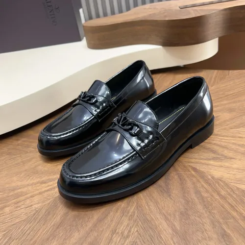 Wholesale Valentino Leather Shoes For Men #1443243 $132.00 USD, Wholesale Quality Replica Valentino Leather Shoes