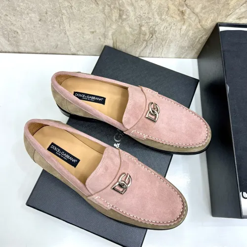 Replica Dolce & Gabbana D&G Leather Shoes For Men #1443244 $172.00 USD for Wholesale