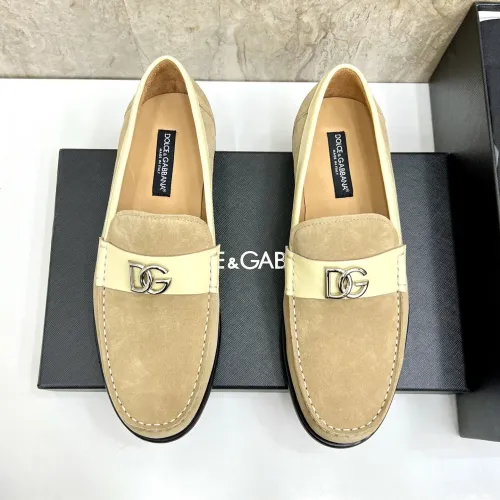 Replica Dolce & Gabbana D&G Leather Shoes For Men #1443245 $172.00 USD for Wholesale