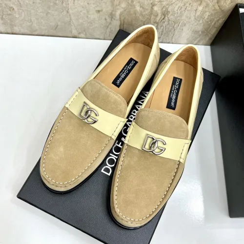 Replica Dolce & Gabbana D&G Leather Shoes For Men #1443245 $172.00 USD for Wholesale
