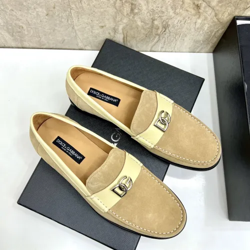 Replica Dolce & Gabbana D&G Leather Shoes For Men #1443245 $172.00 USD for Wholesale