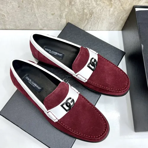 Replica Dolce & Gabbana D&G Leather Shoes For Men #1443246 $172.00 USD for Wholesale
