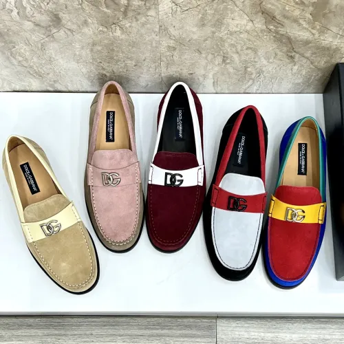 Replica Dolce & Gabbana D&G Leather Shoes For Men #1443248 $172.00 USD for Wholesale