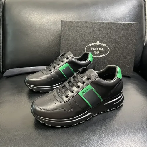 Wholesale Prada Casual Shoes For Men #1443304 $130.00 USD, Wholesale Quality Replica Prada Casual Shoes