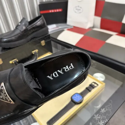 Replica Prada Leather Shoes For Men #1443339 $115.00 USD for Wholesale