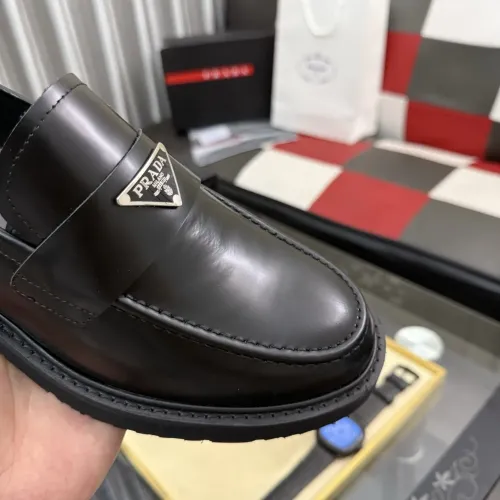 Replica Prada Leather Shoes For Men #1443340 $115.00 USD for Wholesale
