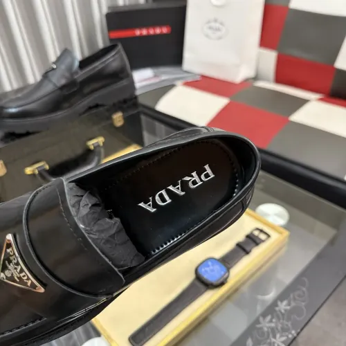 Replica Prada Leather Shoes For Men #1443340 $115.00 USD for Wholesale