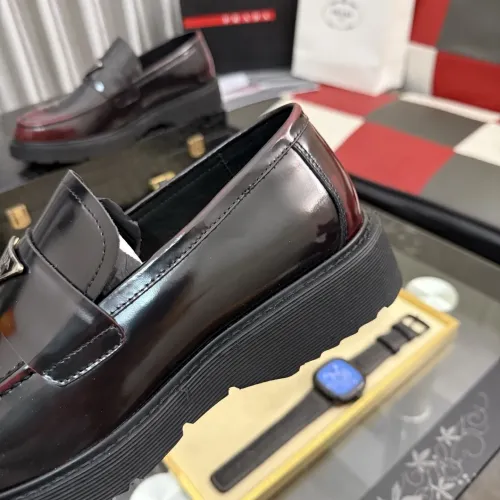 Replica Prada Leather Shoes For Men #1443341 $115.00 USD for Wholesale