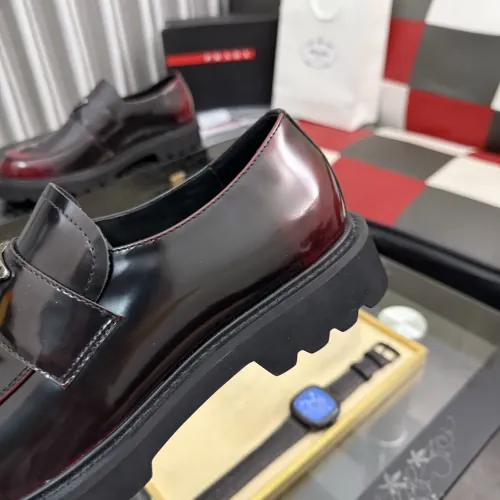 Replica Prada Leather Shoes For Men #1443344 $115.00 USD for Wholesale