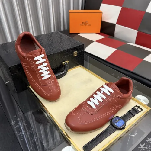 Replica Hermes Casual Shoes For Men #1443346 $80.00 USD for Wholesale