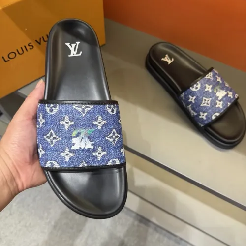 Replica Louis Vuitton Slippers For Men #1443358 $52.00 USD for Wholesale