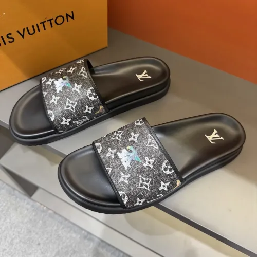Wholesale Louis Vuitton Slippers For Men #1443359 $52.00 USD, Wholesale Quality Replica Louis Vuitton Slippers