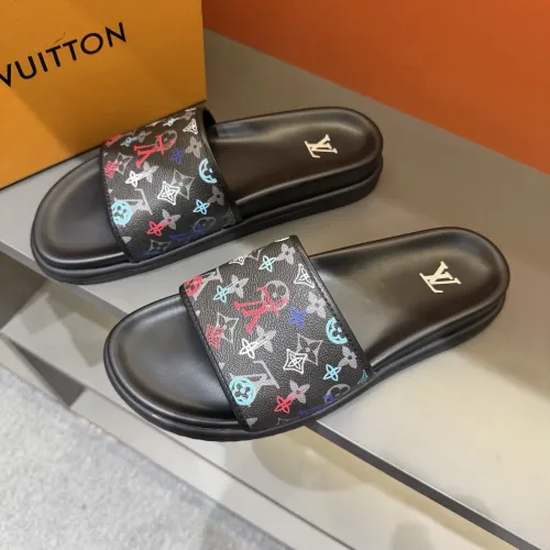 Wholesale Louis Vuitton Slippers For Men #1443363 $52.00 USD, Wholesale Quality Replica Louis Vuitton Slippers