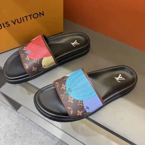 Wholesale Louis Vuitton Slippers For Men #1443364 $52.00 USD, Wholesale Quality Replica Louis Vuitton Slippers