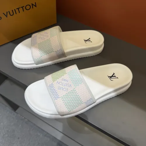 Wholesale Louis Vuitton Slippers For Men #1443366 $52.00 USD, Wholesale Quality Replica Louis Vuitton Slippers