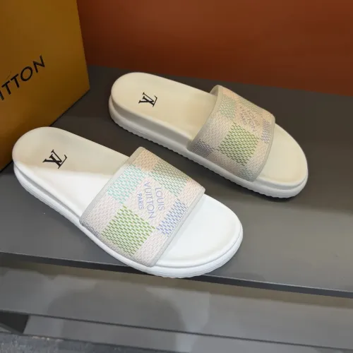 Replica Louis Vuitton Slippers For Men #1443366 $52.00 USD for Wholesale