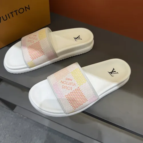 Wholesale Louis Vuitton Slippers For Men #1443369 $52.00 USD, Wholesale Quality Replica Louis Vuitton Slippers