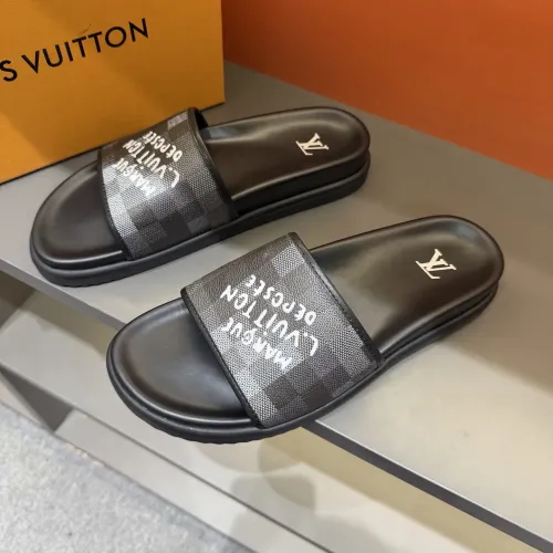 Wholesale Louis Vuitton Slippers For Men #1443377 $52.00 USD, Wholesale Quality Replica Louis Vuitton Slippers