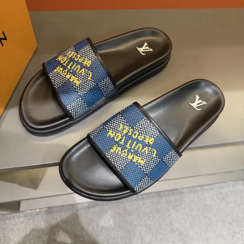 Wholesale Louis Vuitton Slippers For Men #1443378 $52.00 USD, Wholesale Quality Replica Louis Vuitton Slippers