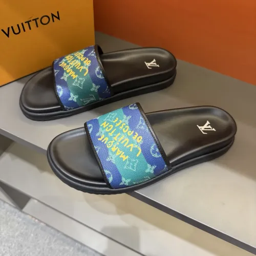 Wholesale Louis Vuitton Slippers For Men #1443379 $52.00 USD, Wholesale Quality Replica Louis Vuitton Slippers