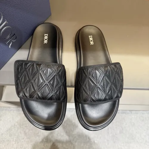 Replica Christian Dior Slippers For Men #1443380 $52.00 USD for Wholesale