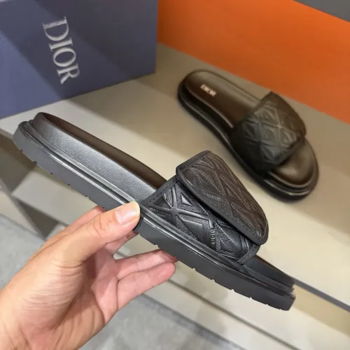 Replica Christian Dior Slippers For Men #1443380 $52.00 USD for Wholesale