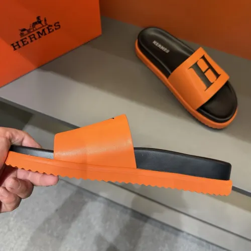 Replica Hermes Slippers For Men #1443381 $52.00 USD for Wholesale