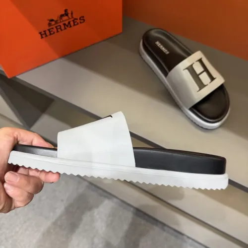 Replica Hermes Slippers For Men #1443382 $52.00 USD for Wholesale