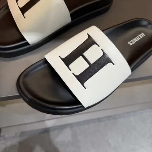 Replica Hermes Slippers For Men #1443383 $52.00 USD for Wholesale