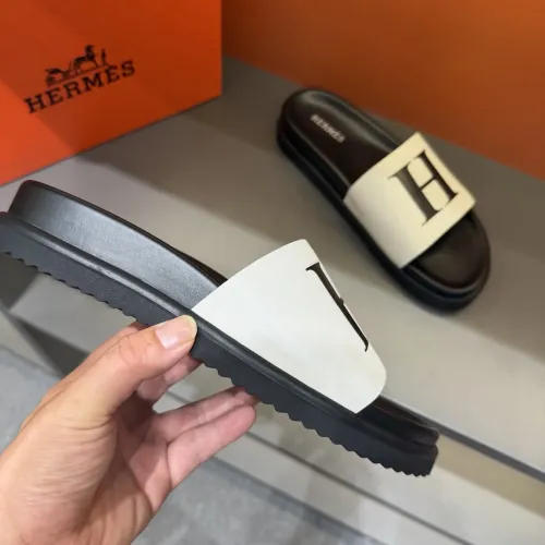 Replica Hermes Slippers For Men #1443383 $52.00 USD for Wholesale