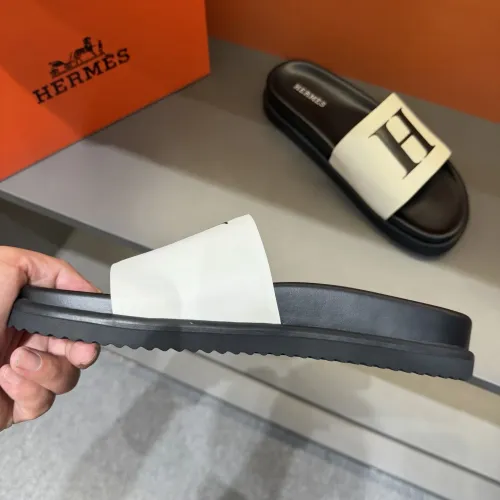 Replica Hermes Slippers For Men #1443383 $52.00 USD for Wholesale