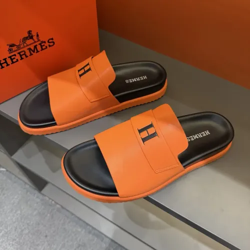 Wholesale Hermes Slippers For Men #1443385 $52.00 USD, Wholesale Quality Replica Hermes Slippers