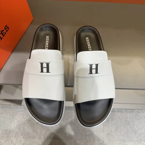 Replica Hermes Slippers For Men #1443386 $52.00 USD for Wholesale