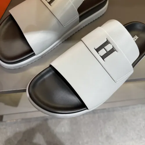 Replica Hermes Slippers For Men #1443386 $52.00 USD for Wholesale