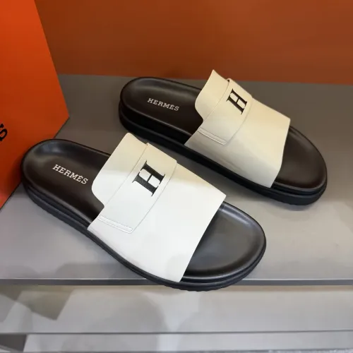 Replica Hermes Slippers For Men #1443387 $52.00 USD for Wholesale