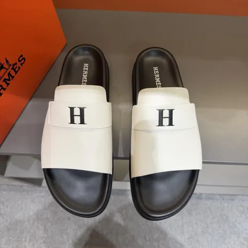 Replica Hermes Slippers For Men #1443387 $52.00 USD for Wholesale
