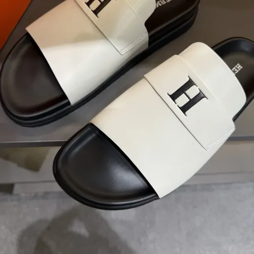 Replica Hermes Slippers For Men #1443387 $52.00 USD for Wholesale