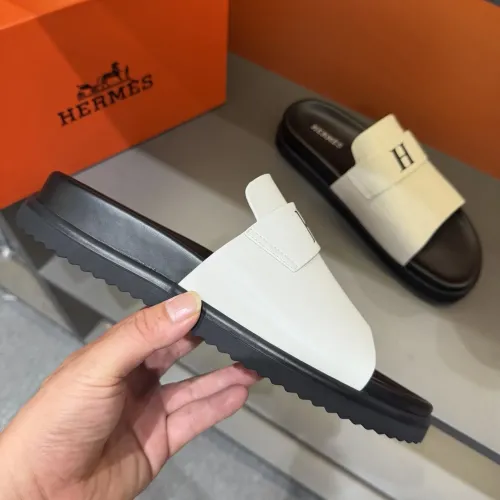 Replica Hermes Slippers For Men #1443387 $52.00 USD for Wholesale